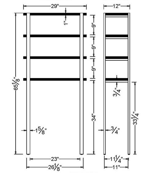 Стелаж над унітазом "Бадран" венге Миколаїв - фото 2
