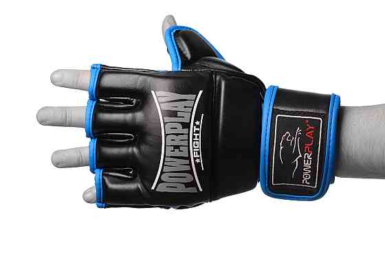 Рукавиці для MMA PowerPlay 3058 Чорно-Сині XL Кам'янське