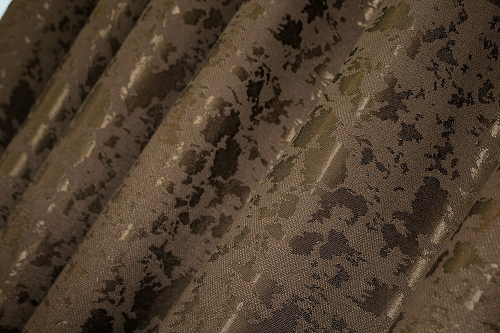 Комплект готовых штор VR-Textil Лен мрамор Pavliani ХО № 1261ш Коричневый 100х280 см 2 шт (31-164) Киев - изображение 6