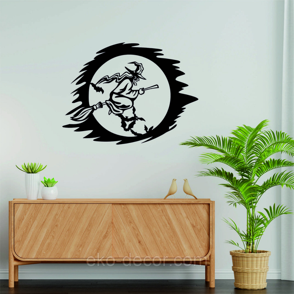 Декоративное настенное Панно «Ведьма» Декор на стену 70*53 см, Черный Киев - изображение 7