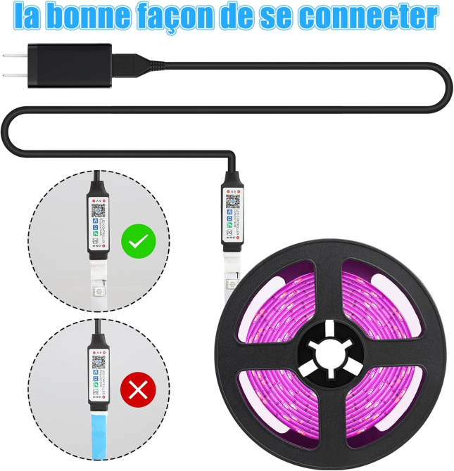 LED лента Diyife 5 м, 150 LED RGB 5050, Wi-Fi, управление со смартфона и голосом, Alexa/Google Home, синхронизация музыки Киев - изображение 7