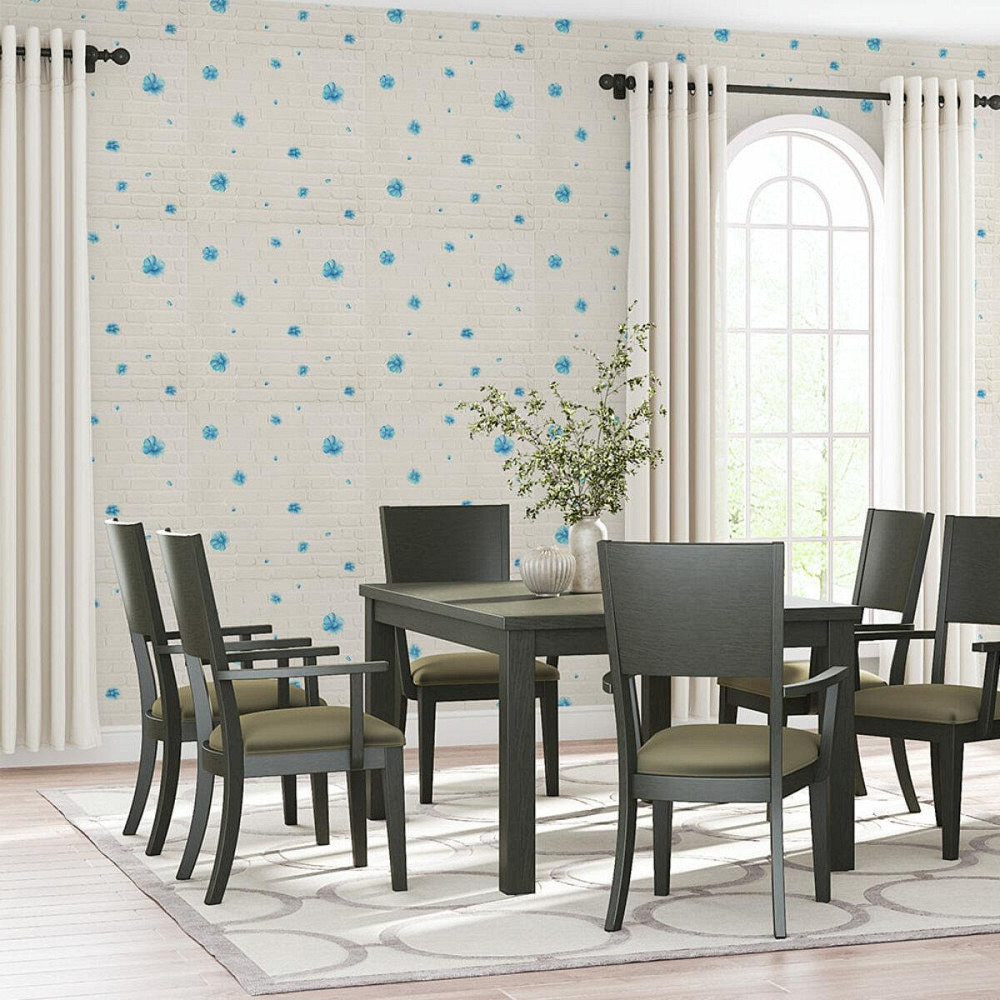 Панель стінова 3D 700х700х4мм Блакитні квіти SW-00001977 Київ - фото 5