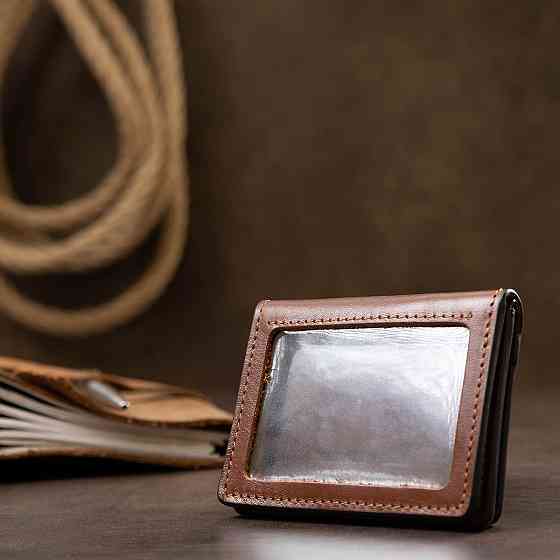 Шкіряна обкладинка для прав GRANDE PELLE 11538 Коричневий Київ