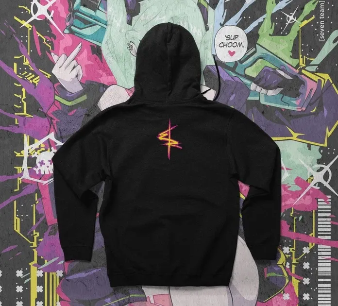 Худи для подростка мальчика с принтом Cyber Punk Rebecca Размер 160 Anime11166 Днепр - изображение 3