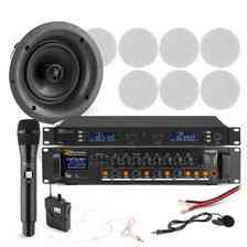 Колонка  Profesjonalny system głośników sufitowych 8 x 8" FCS8 z zestawem mikrofonów bezprzewodowych Київ