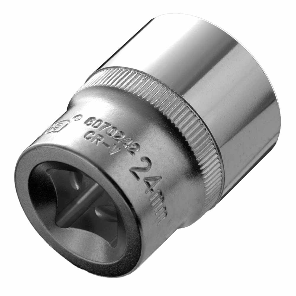 Ultra Насадка шестигранная короткая 1/2" 24мм CrV ULTRA (6070242) Коломыя - изображение 7