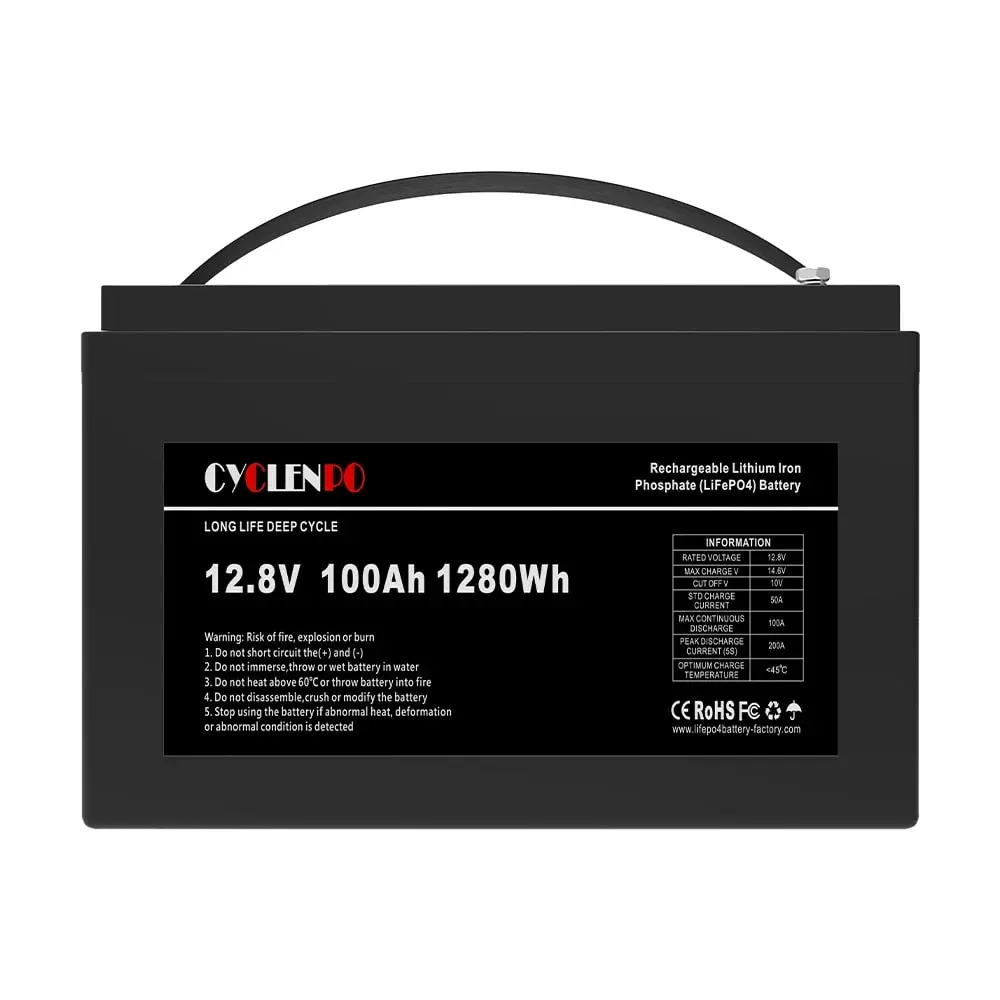 Акумуляторна батарея літій-залізо-фосфатна 12.8В 100Аг Cyclen 12.8V 100AH LiFePo4 (44-00075) Київ - фото 11