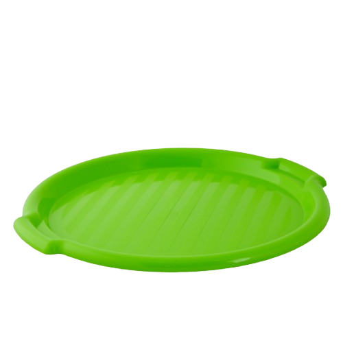 Таця кругла d38,85*2,45см пластик оливковий 167098 Алеана Житомир - фото 1