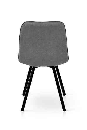 Стілець Софт, метал чорний/ тканина темно сіра Киев