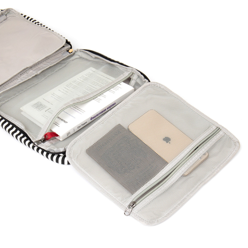 Сумка органайзер для подорожей текстильна Vintage 20652 Біла Київ - фото 8