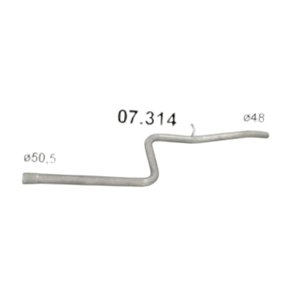 Труба Fiat Doblo 1.9D промежуточная Мукачево - изображение 1