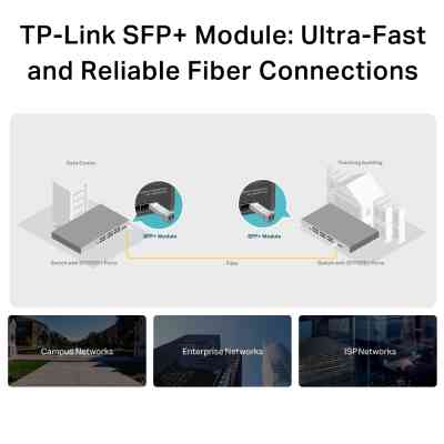 Модуль SFP Transceiver SFP+ 10GBase-LR, SM, 10km, LC TP-Link (TL-SM5110-LR) Вінниця