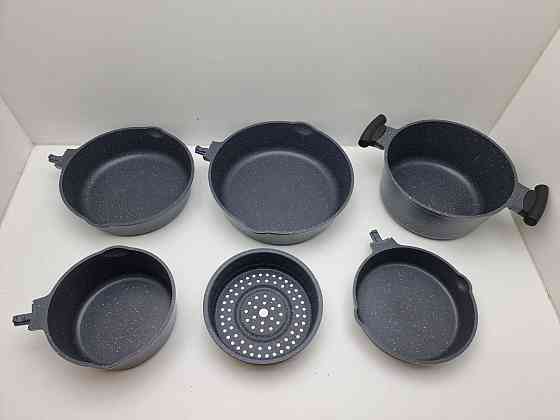 Набір з 5 каструль і сковорідок з антипригарним покриттям Луцьк