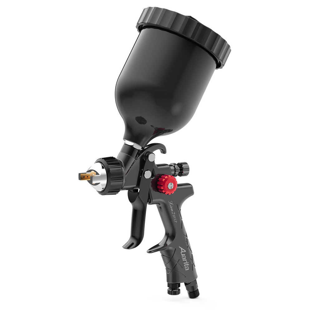 Пистолет окрасочный пневматический HVLP верх.пласт.бачок 600мл, форсунка-2,0мм AUARITA LION-2-2.0 Одесса - изображение 1