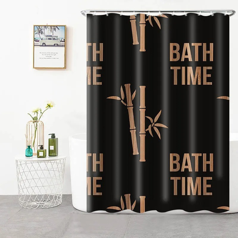 Шторка для ванны из полиэстера водонепроницаемая Bathlux 180x180 см с кольцами, занавеска для ванной комнаты Каменец-Подольский - изображение 2