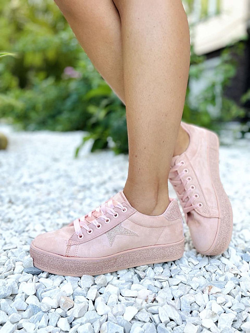 No brend Кросівки жіночі пудра (весна-осінь, еко-замша) (1510) лише 40р. Коломыя - изображение 7