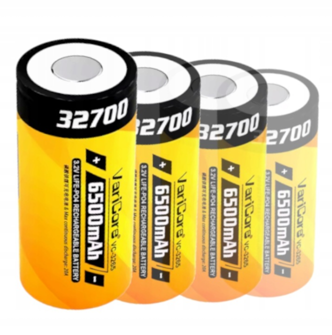 Акумулятор 32700 VariCore LIFE-PO4 6500 mAh 3.2 V (VC-3265) N 55A Жовтий Вінниця - фото 6