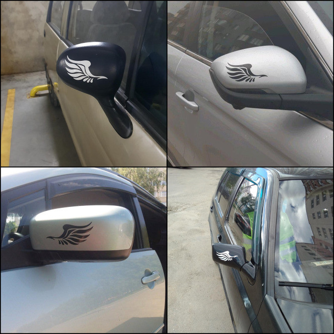 Наклейка на авто Крила на дзеркала світловідбивні Київ - фото 7