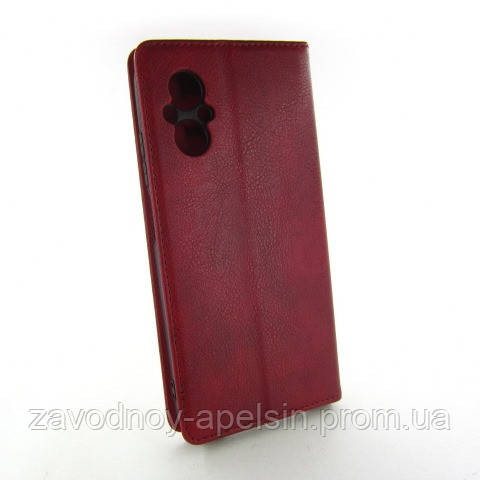 Чохол-книжка Xiaomi Poco M5 шкіряний (червоний) Одеса - фото 2