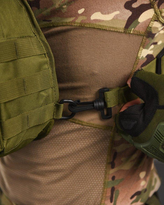 Тактична сумка нагрудна triada олива Одеса - фото 5