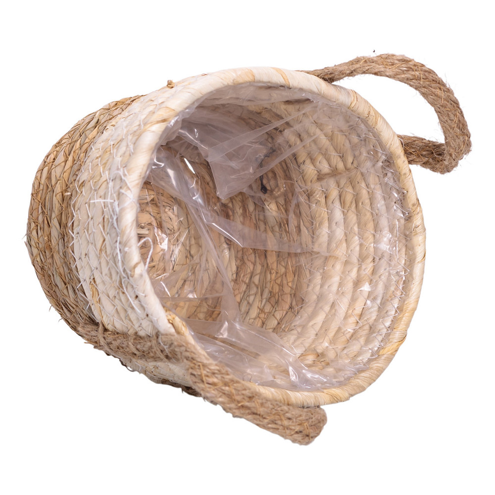 Набір кошиків для зберігання речей 3 (шт) універсальні плетені 1.5/2/3 літри Коричневий HP-41-8 Коломия - фото 9