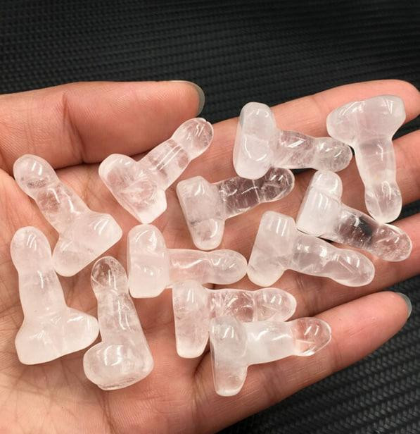 Міні фігурка із натурального чистого кварцу 3.8 мм. Натуральний камінь для медитації. Кристалічний ф Київ - фото 3
