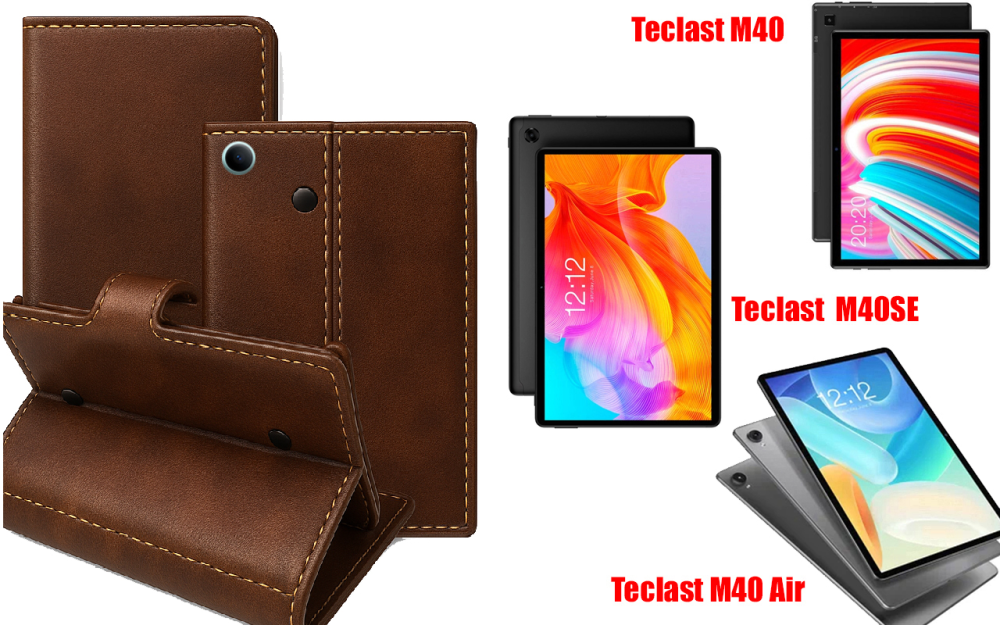 Книжка-трансформер для планшета Teclast M40, M40Se, M40 Air, колір Black Buno-Red Київ - фото 1