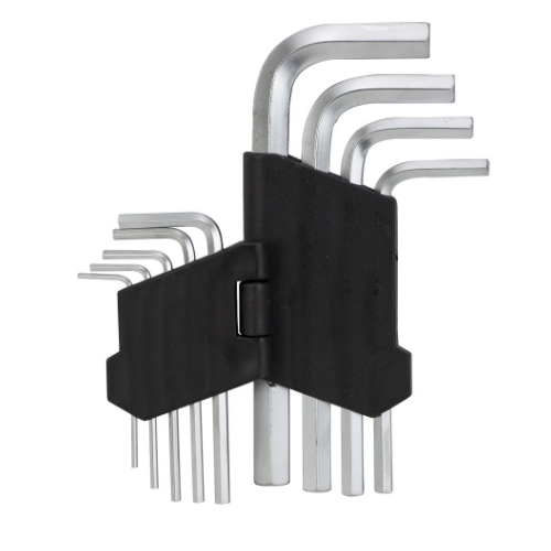 Набір ключів шестигранних d1,5-10мм короткі CrV 9шт SIGMA Житомир - изображение 3