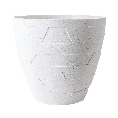 Вазон Керамо зі вставкою 36,5*32,5см біла троянда бетон Алеана Житомир - фото 3