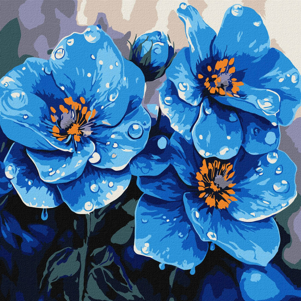 Картина за номерами "Фіалки щоранку" KHO3317, 30х30 см Вінниця - фото 1