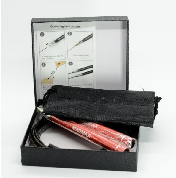 Скакалка швидкісна на підшипниках алюмінієва MadMax MFA-286 Speed jump rope Red Кам'янське - фото 4