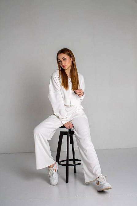 Женский стильный повседневный костюм двойка рубчик Одесса - изображение 4