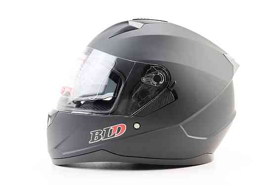 Шолом інтеграл, закритий (сертифікація DOT)+відкидні окуляри BLD-M67 М (57-58см), ЧОРНИЙ матовий Киев