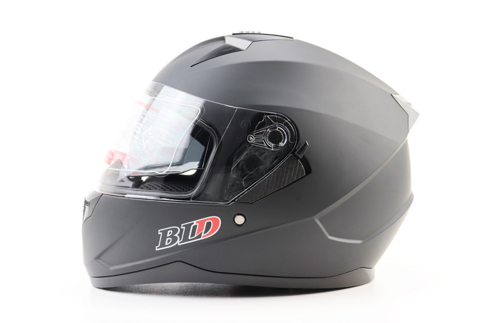 Шолом інтеграл, закритий (сертифікація DOT)+відкидні окуляри BLD-M67 М (57-58см), ЧОРНИЙ матовий Киев - изображение 4