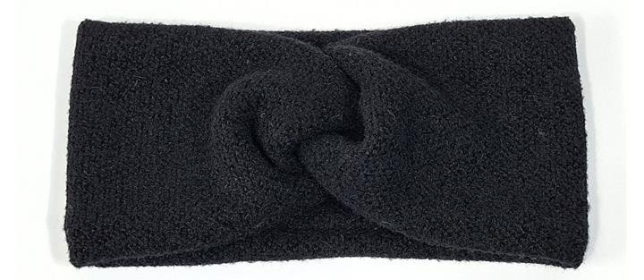 Пов'язка жіноча тепла ангора чорна Київ - фото 1