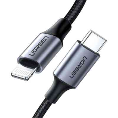 Дата кабель USB-C to Lightning 1.0m 3A 60W US304 black Ugreen (60759) Вінниця