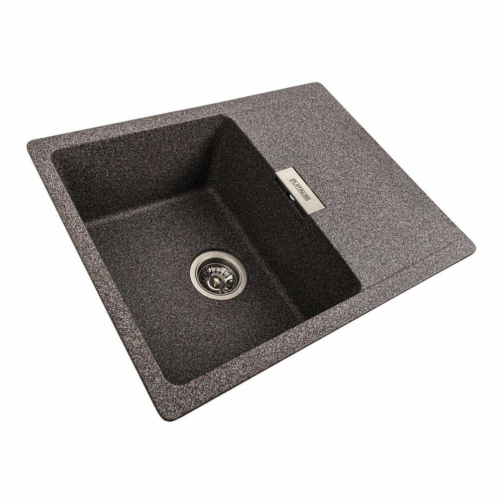 Гранитная мойка для кухни Platinum 6250 ZIRKONE матовый Микс Киев - изображение 5