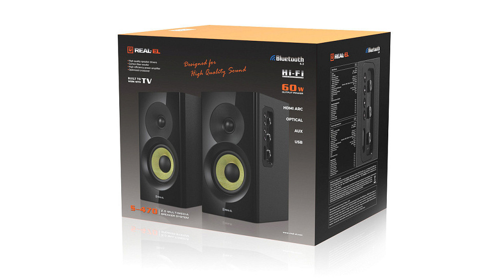 Акустична система REAL-EL S-470 Black ( Чорний ) Харьков - изображение 15