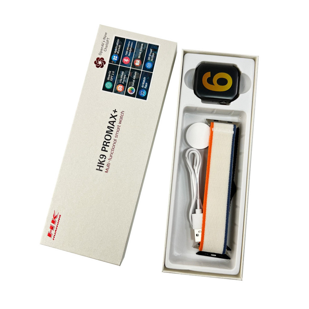 Смарт-годинник HK 9 Pro Max Plus, черный Киев - изображение 3