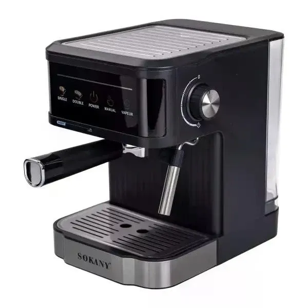 Рожковая кофеварка эспрессо Sokany SK-04025 20 бар: кофемашина с капучинатором, 1.8 л, подогрев чашек, 20бар Одесса - изображение 3