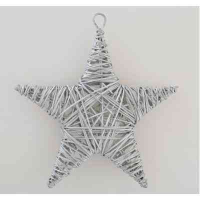 Ялинкова іграшка YES! Fun Зірка ротангова срібна, 15 см (973300) Вінниця