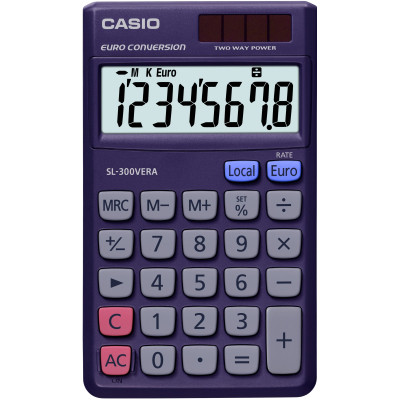 Калькулятор Casio SL-300VERA-WA-EP, темно-синій (CALC-CAS-SL-300VERA) Вінниця - фото 1