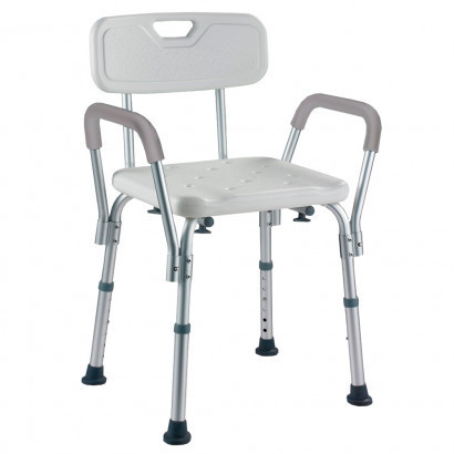 Стілець для ванної та душу зі спинкою та поручнями OSD-QA10 Дніпро - фото 1