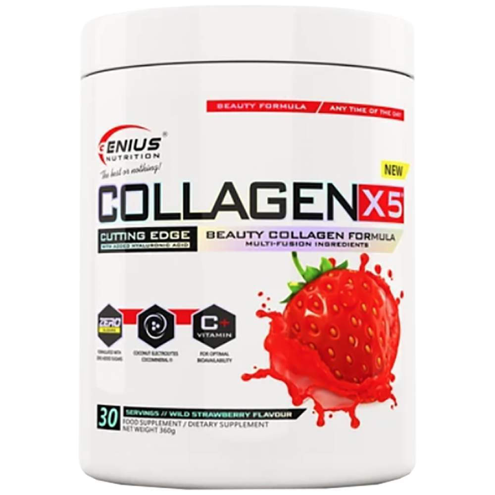 Для суглобів та зв'язок Collagen-X5 powder 360 g Wild strawberry Луцк - изображение 1