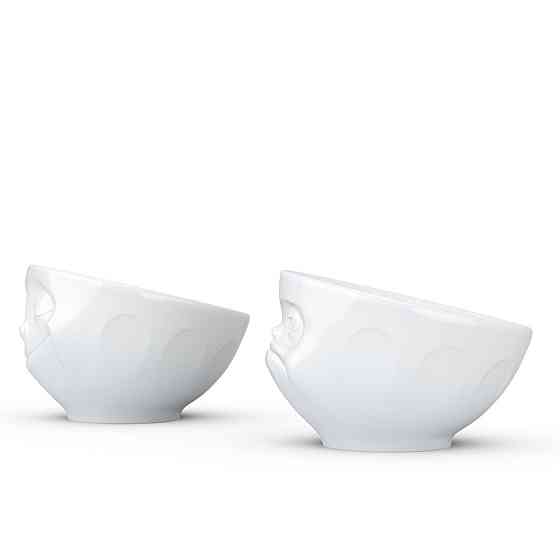 Набір із двох порцелянових підставок для яєць Tassen "Щастя та Хмм" Рівне