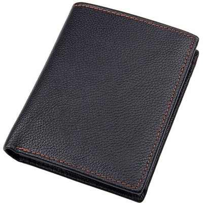 Кошелек Vintage Кожаный Черный (14598) Винница - изображение 1