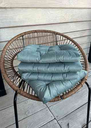 Подушка для стільців (40x40х5 см) Decorator Velour колір блакитний 84-178 Київ