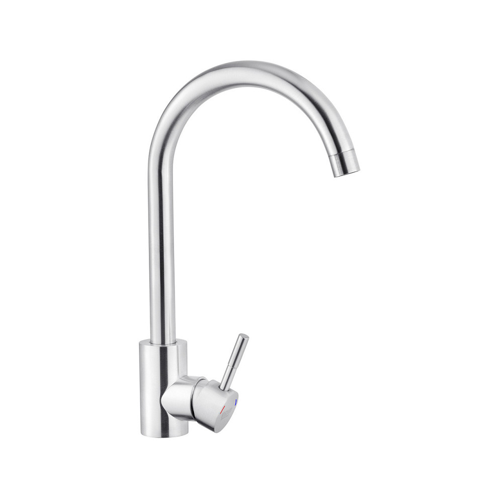 Змішувач для кухні Kroner KRP Edelstahl Klassisch - ESG035 сатин Київ - фото 4