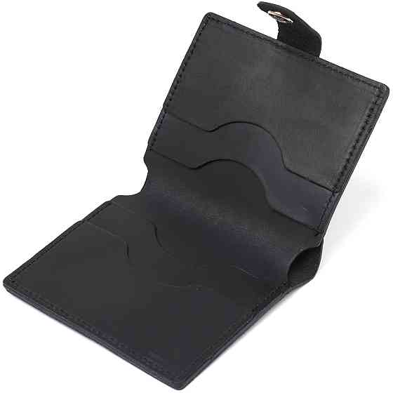 Матовое мужское портмоне из натуральной кожи Shvigel 16495 Черный Киев