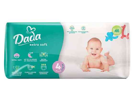 Пiдгузки Extra soft 4 Maxi Plus (7-18кг) 46шт ТМ DADA Київ